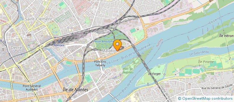 localisation de l'entreprise L.2.A. à NANTES