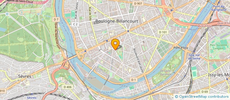 localisation de l'entreprise L. 2 A. à BOULOGNE-BILLANCOURT