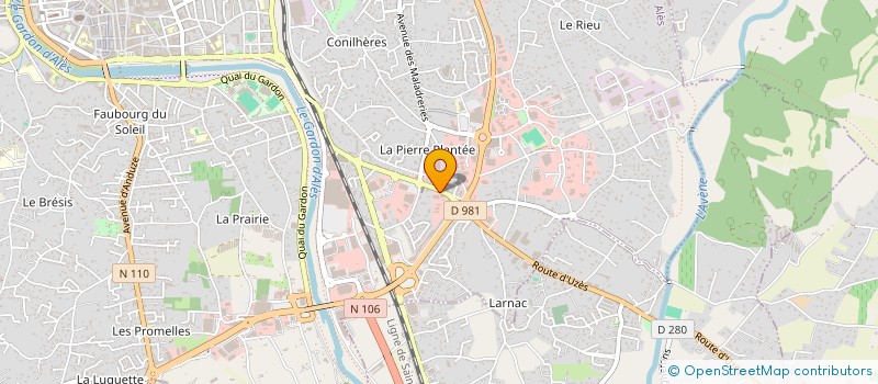 localisation de l'entreprise L.2.C.  ALES