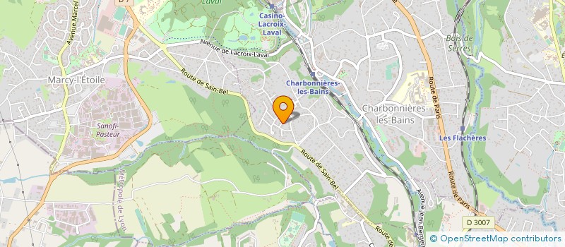 localisation de l'entreprise L 2 M  CHARBONNIERES-LES-BAINS