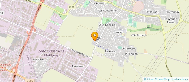 localisation de l'entreprise L 2C  GENAS