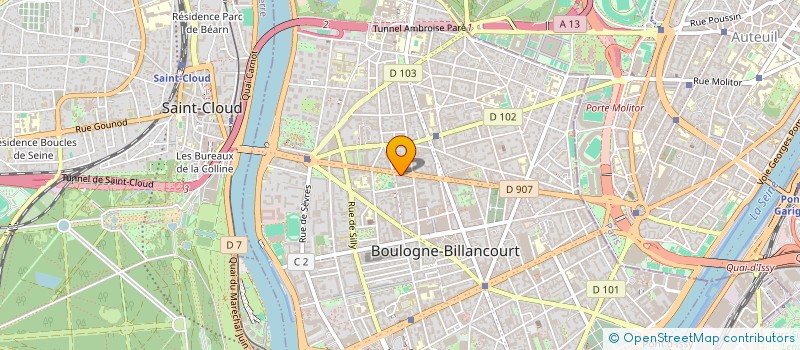 localisation de l'entreprise L à BOULOGNE-BILLANCOURT