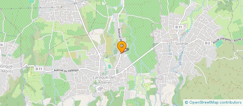 localisation de l'entreprise L.A.  LAROQUE-DES-ALBERES