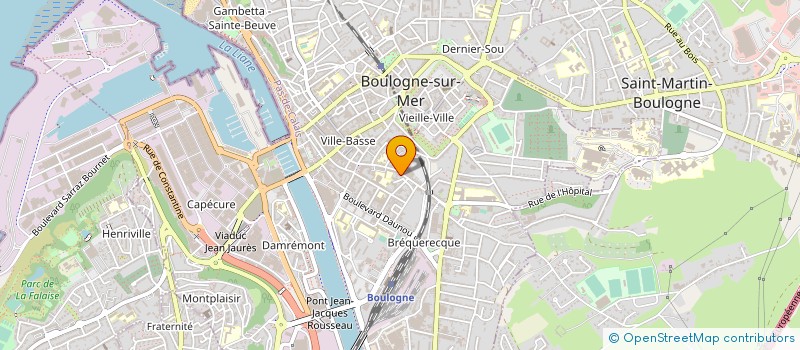 localisation de l'entreprise L & A à BOULOGNE-SUR-MER