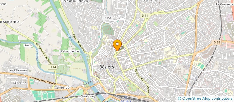 localisation de l'entreprise L.A. à BEZIERS