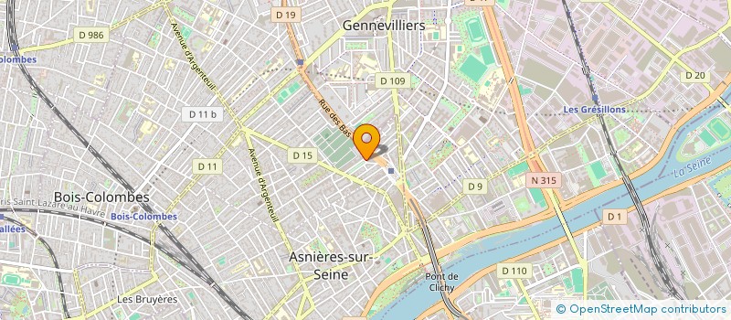 localisation de l'entreprise L.A  ASNIERES-SUR-SEINE