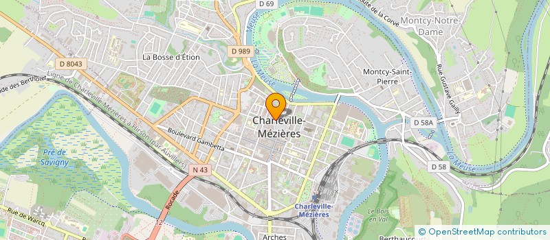 localisation de l'entreprise L.A  CHARLEVILLE-MEZIERES