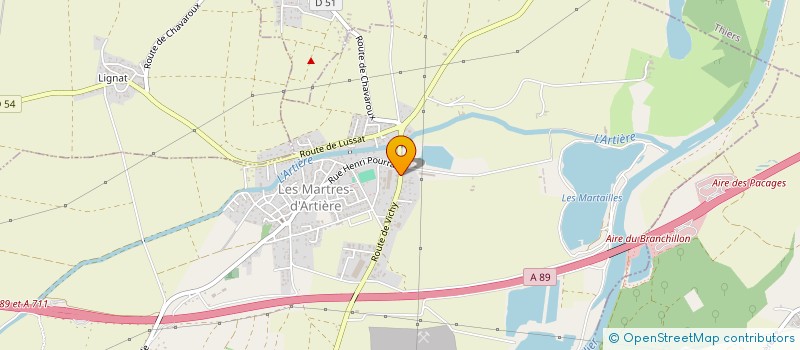 localisation de l'entreprise L.A.A.B  LES MARTRES-D'ARTIERE