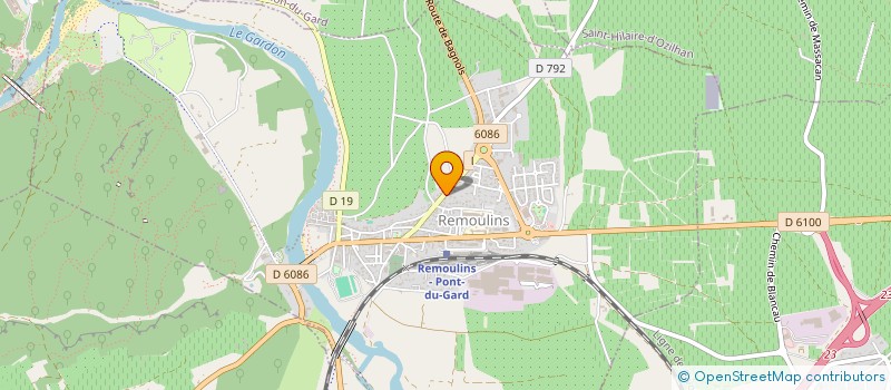 localisation de l'entreprise L.A. AUTOMOBILES  CASTILLON-DU-GARD