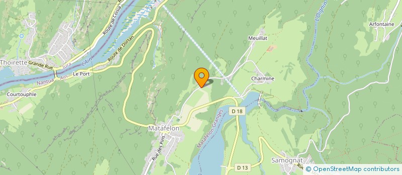 localisation de l'entreprise L.A.B.  MATAFELON-GRANGES