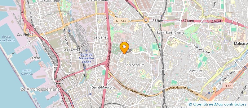 localisation de l'entreprise L.A.B à MARSEILLE
