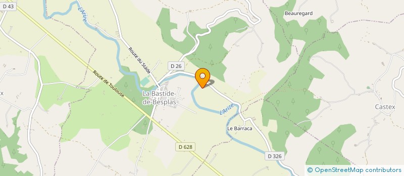 localisation de l'entreprise L'.A.B.A.L.S à DAUMAZAN-SUR-ARIZE