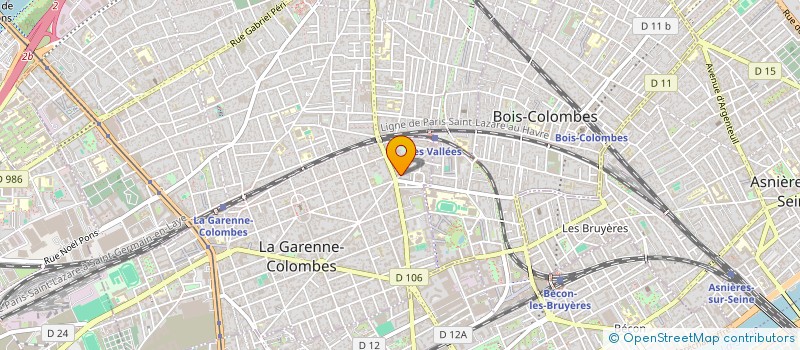 localisation de l'entreprise L'A B C à LA GARENNE-COLOMBES
