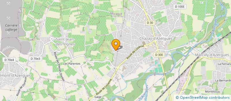 localisation de l'entreprise L.A.B IMMOBILIER  CHAZAY-D'AZERGUES