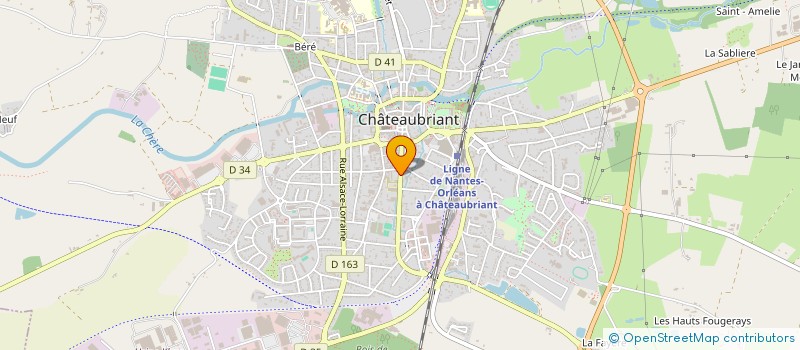localisation de l'entreprise L.A BATIMENT à CHATEAUBRIANT