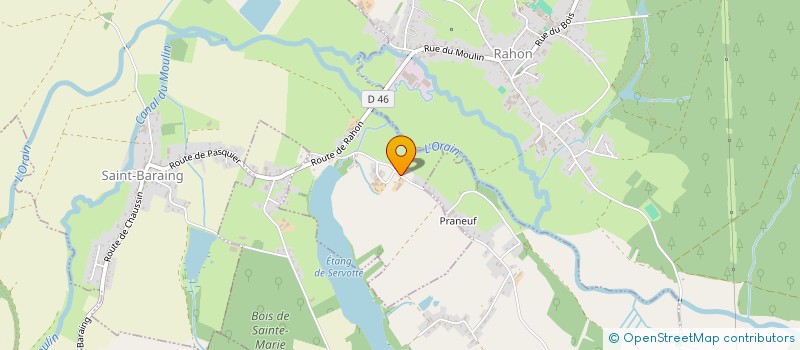 localisation de l'entreprise L.A BENOIT  SAINT-BARAING