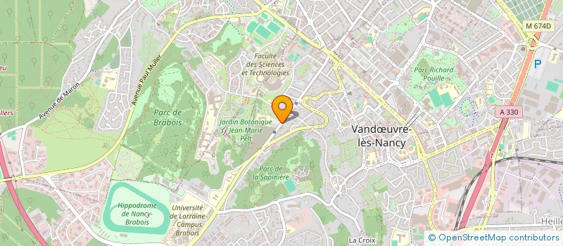 localisation de l'entreprise L.A. BPHARMA  VANDUVRE-LES-NANCY