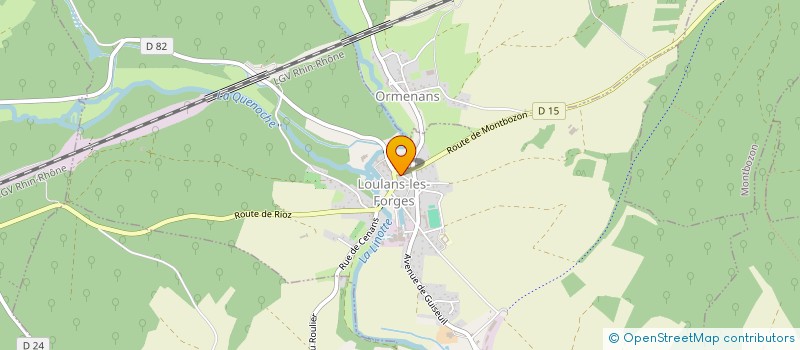 localisation de l'entreprise L'A BRIOCHE EQUITABLE  LOULANS-VERCHAMP