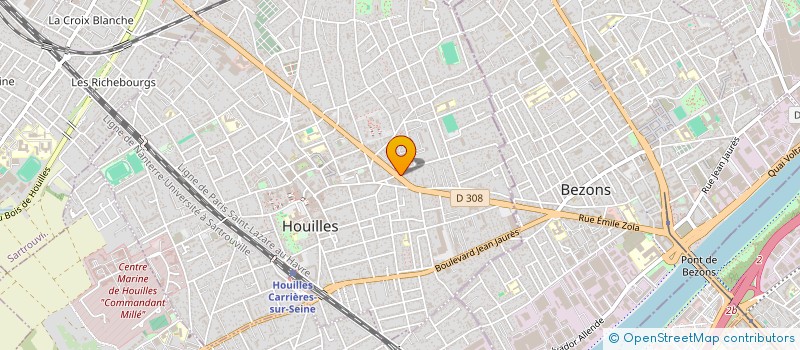 localisation de l'entreprise L.A.C  HOUILLES