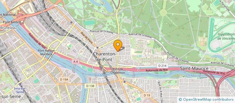 localisation de l'entreprise L.A.C HOLDING  CHARENTON LE PONT