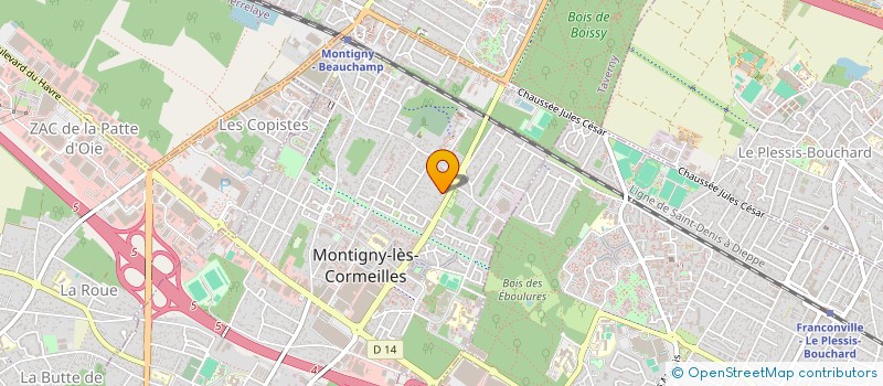 localisation de l'entreprise L.A.C INVEST  MONTIGNY-LES-CORMEILLES