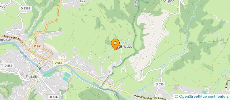 localisation de l'entreprise L A C LES AMIS DE LA CHANSON  ESPALION