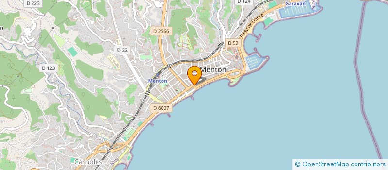 localisation de l'entreprise L.A.C PARIS PALACE à MENTON