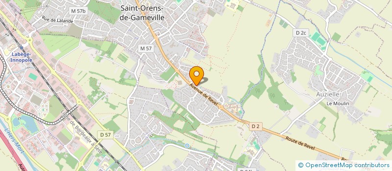 localisation de l'entreprise L.A.C. PROJETS à SAINT-ORENS-DE-GAMEVILLE