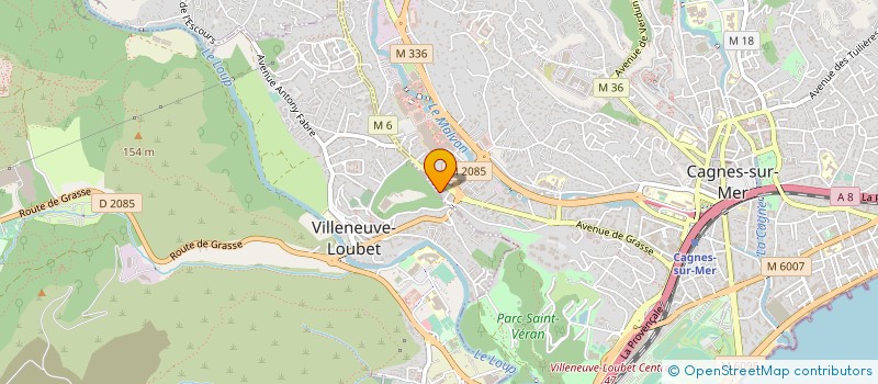 localisation de l'entreprise L.A.C.Y.R. à CAGNES-SUR-MER