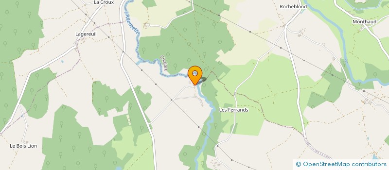 localisation de l'entreprise L/A CHARPENTE COUVERTURE  LIGNAC