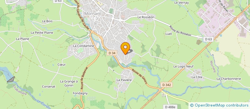 localisation de l'entreprise L&A CONSEILS ET ASSOCIES  MORNANT