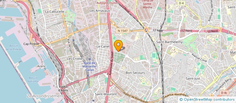 localisation de l'entreprise L A D à MARSEILLE