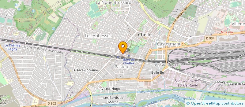 localisation de l'entreprise L.A.D à CHELLES
