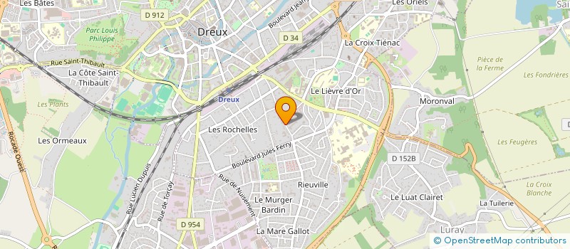 localisation de l'entreprise L.A.D.B. à DREUX