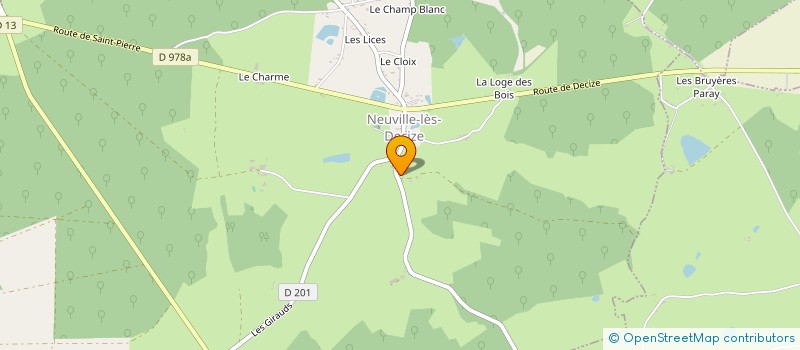 localisation de l'entreprise L.A.D.N. à NEUVILLE-LES-DECIZE