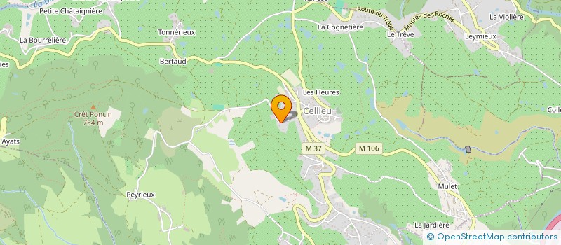 localisation de l'entreprise L.A.E.C.A  CELLIEU