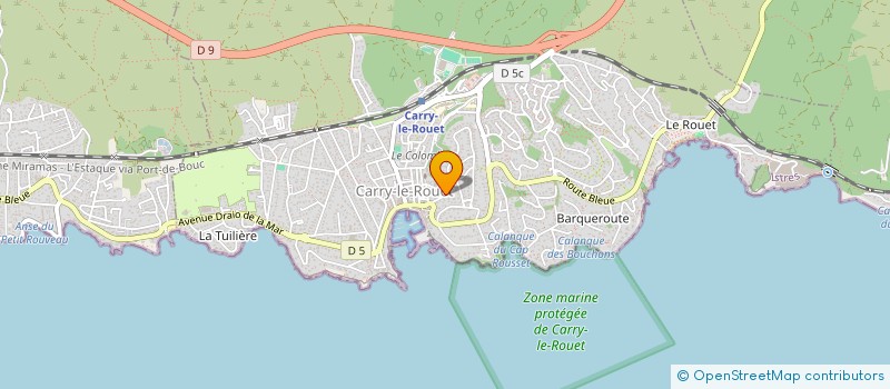 localisation de l'entreprise L.A. FONCIER  CARRY-LE-ROUET