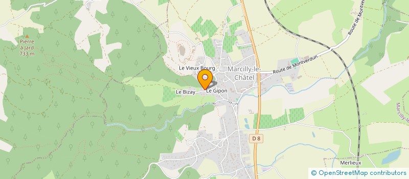 localisation de l'entreprise L.A FOREZTEAM  MARCILLY-LE-CHATEL
