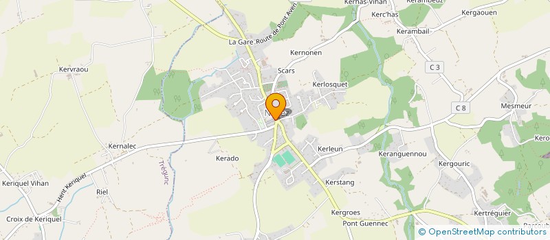 localisation de l'entreprise L.A.G. à NEVEZ