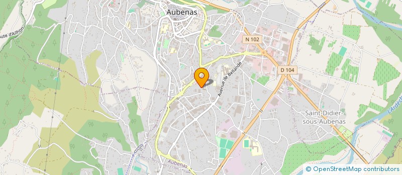 localisation de l'entreprise L.A.G à AUBENAS