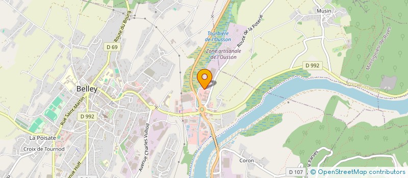 localisation de l'entreprise L.A.G  BELLEY