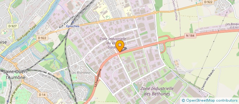 localisation de l'entreprise L.A.GOLF à SAINT-OUEN-L'AUMONE