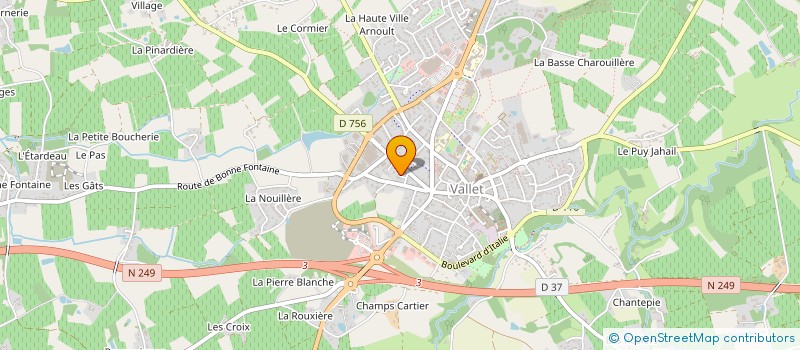 localisation de l'entreprise L.A.I.  VALLET