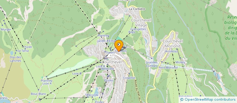 localisation de l'entreprise L.A. IMMO à COURCHEVEL