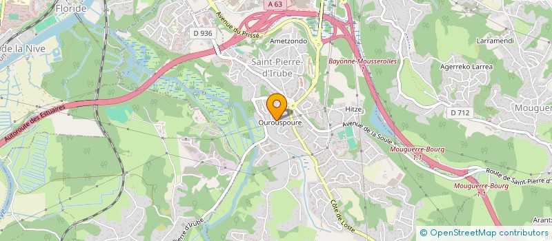 localisation de l'entreprise L&A IMMO  SAINT-PIERRE-D'IRUBE