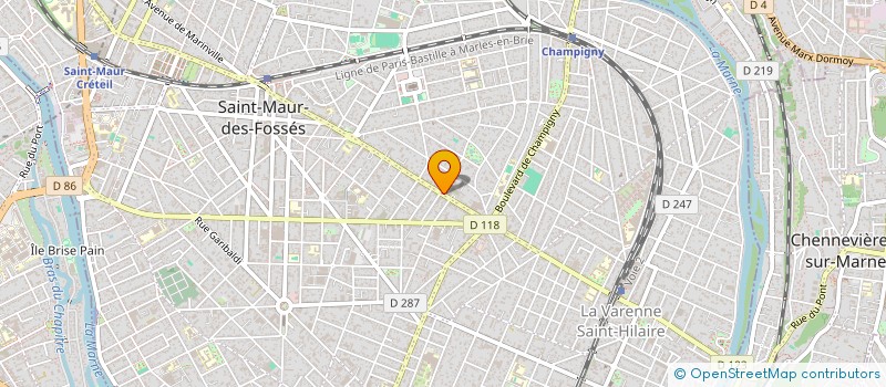 localisation de l'entreprise L.A IMMOBILIER à SAINT-MAUR-DES-FOSSES