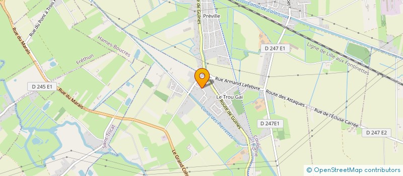 localisation de l'entreprise L.A. IMMOBILIER  HAMES-BOUCRES