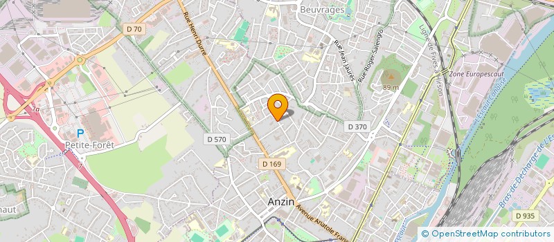 localisation de l'entreprise L.A INDUSTRIE  ANZIN