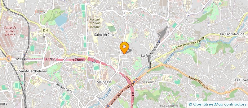 localisation de l'entreprise L.A. INFRA à MARSEILLE