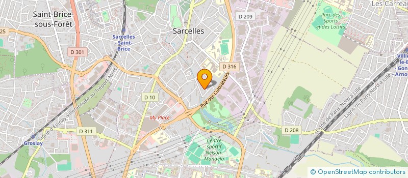 localisation de l'entreprise L.A ISOLATION à SARCELLES